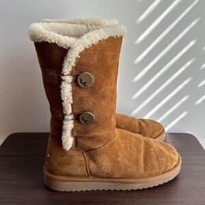 Koolaburra By UGG Tan Suede Winter Boots Sz 6